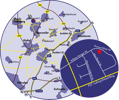 Anfahrtskarte